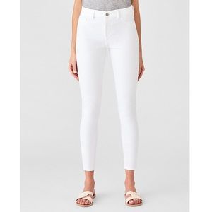 DL1961 Farrow Petite Skinny Jeans in White NWT